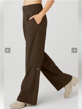 GUC Alo Yoga High Waist Pursuit Trousers Sz S